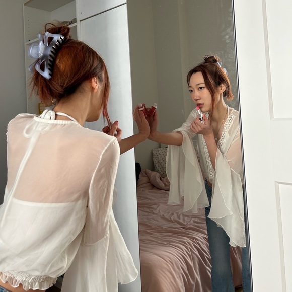 Go With The Flow Chiffon Blouse - Picture 9 of 9